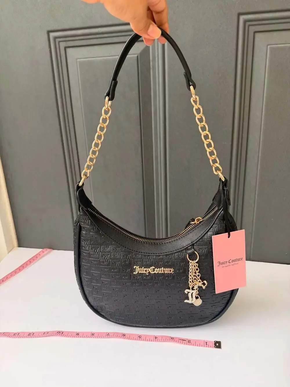 Juicy Couture Lucky Charms Hobo Bag in Liquorice Black